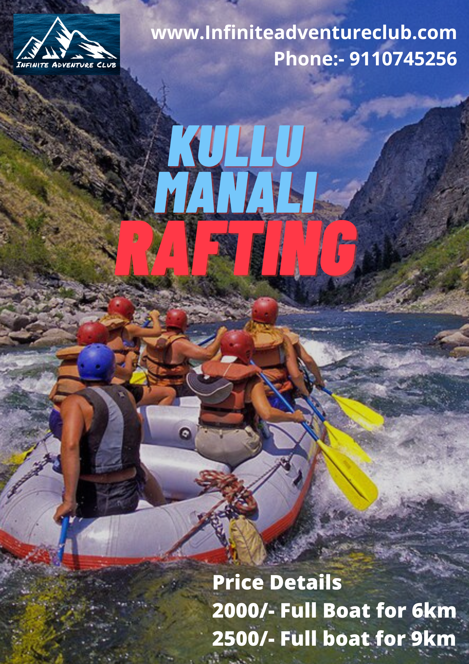 River rafting in kullu manali 9110745256