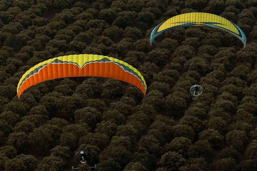 paramotoring paragliding 10 minutes