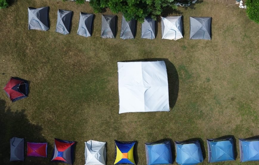 Pool side Night camping in Ananthagiri Hills