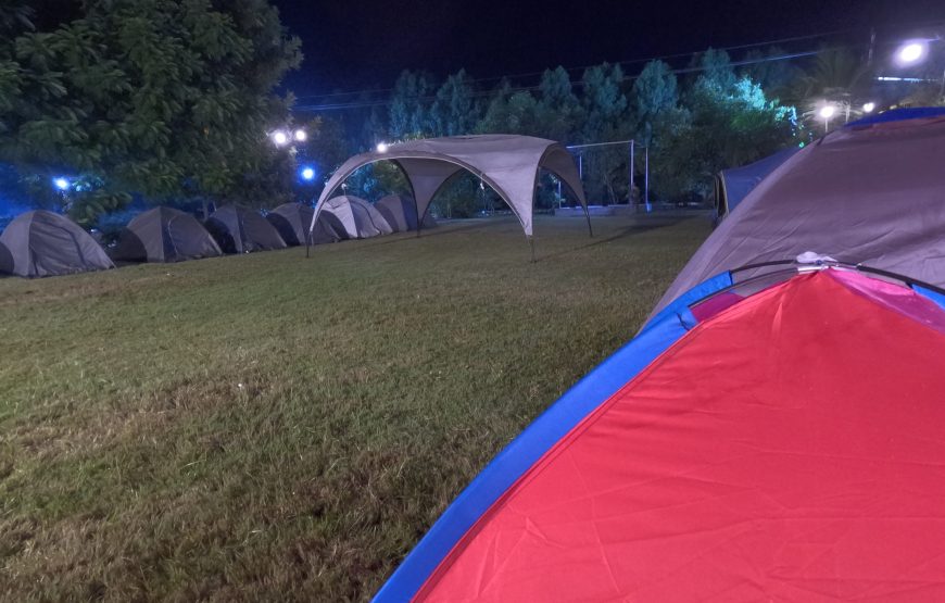 Pool side Night camping in Ananthagiri Hills