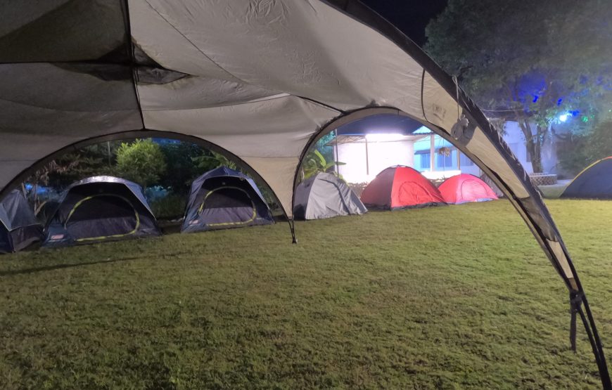 Pool side Night camping in Ananthagiri Hills
