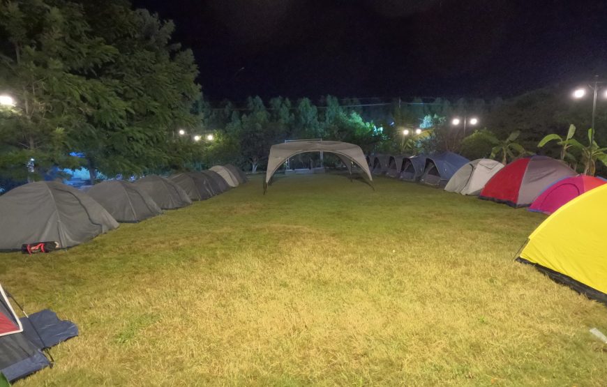 Pool side Night camping in Ananthagiri Hills