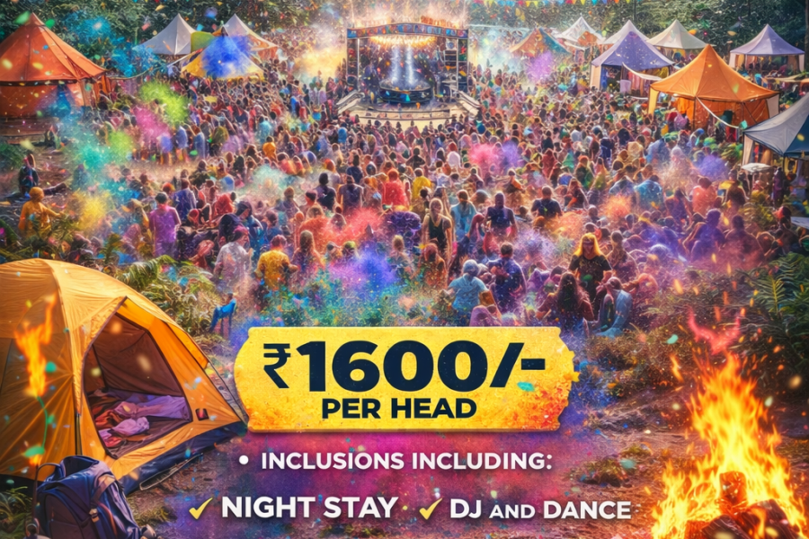 holi in manali with infinite adventure club