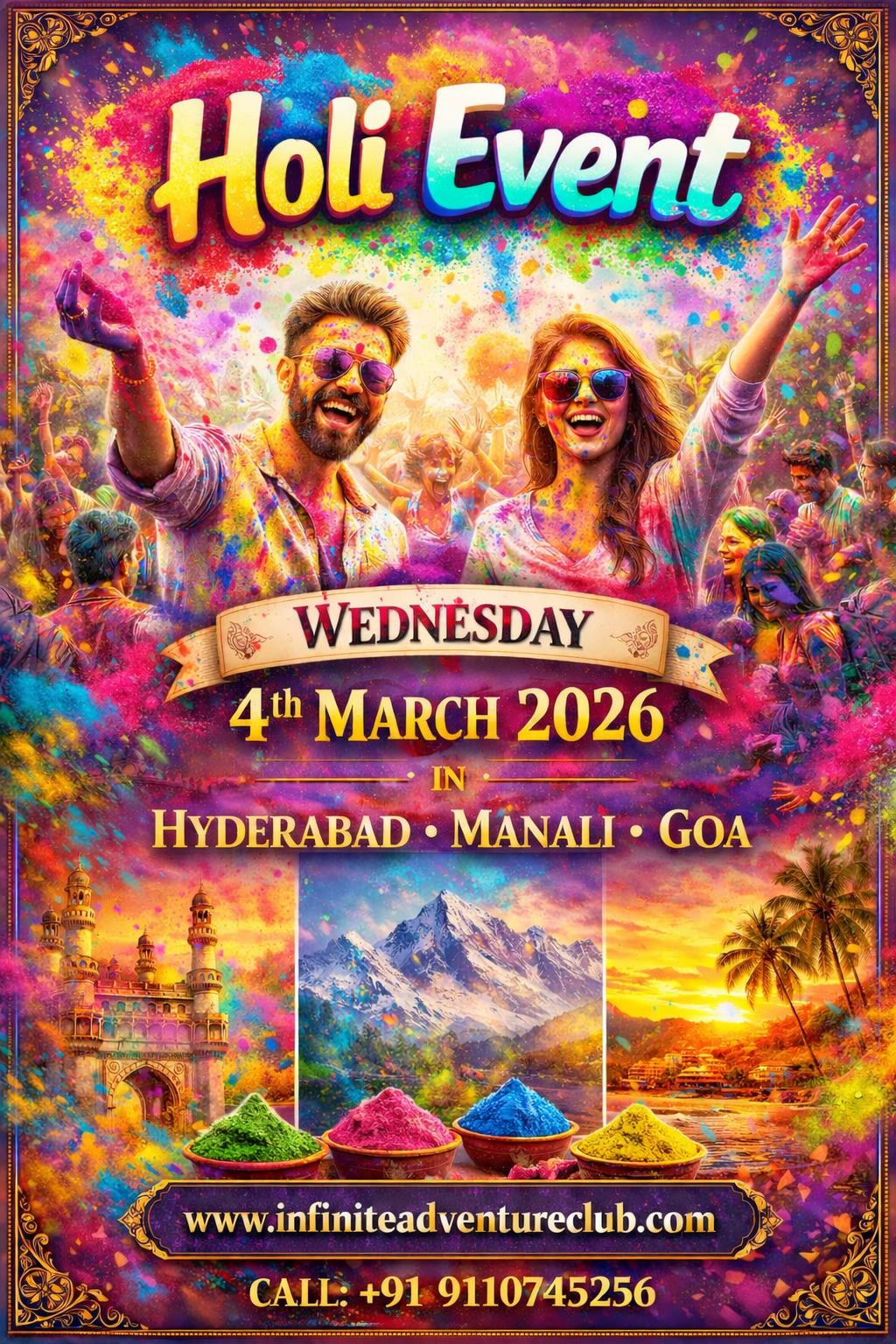 Infinite Adventure Club Holi Events