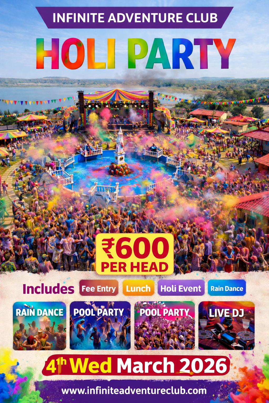 Holi event by Infinite Adventure Club 9110745256