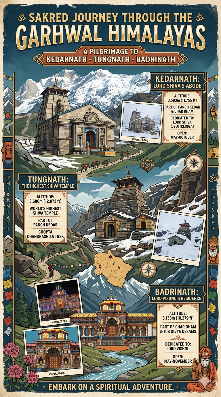KEDARNATH - TUNGNATH - BADRINATH